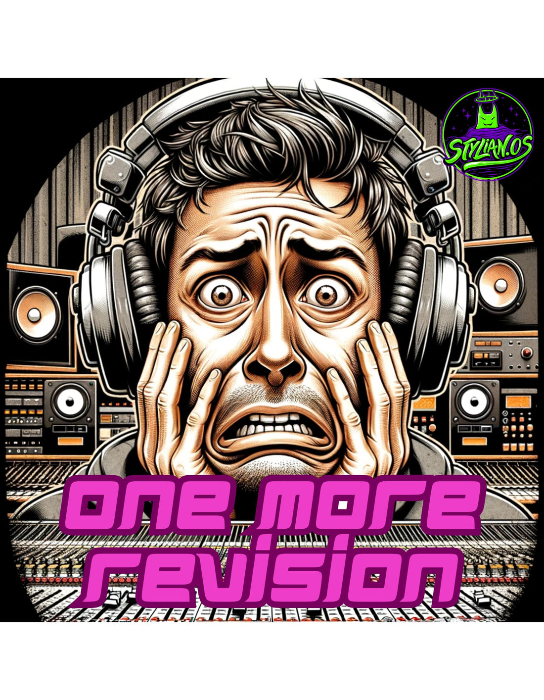 Experience the Ultimate Style and Comfort with the One More Revision Hoodie - MUSIC SPHERE BY STYLIANOS